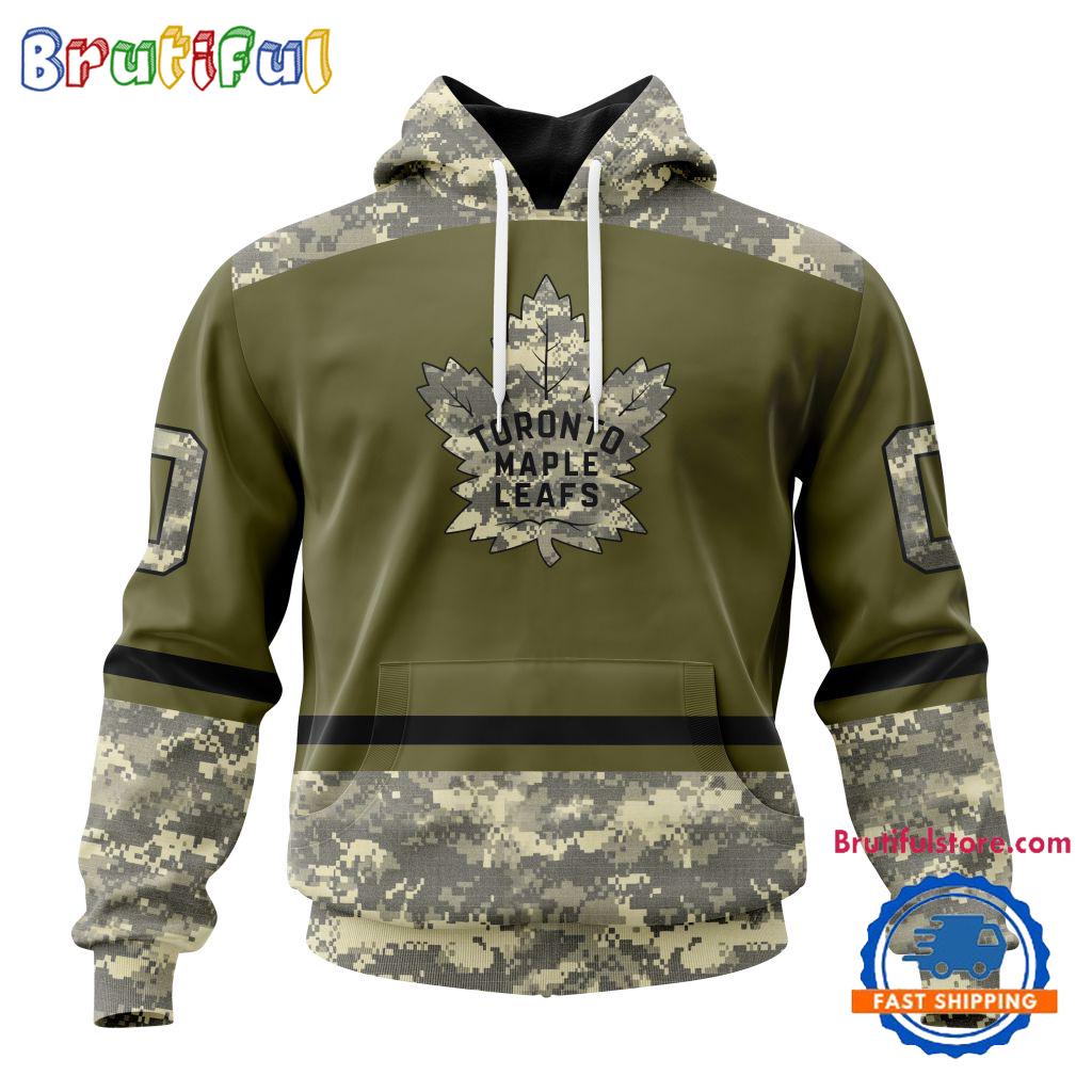 NHL Toronto Maple Leafs Special Veterans Military Appreciation Hoodie TShirt Sweatshirt