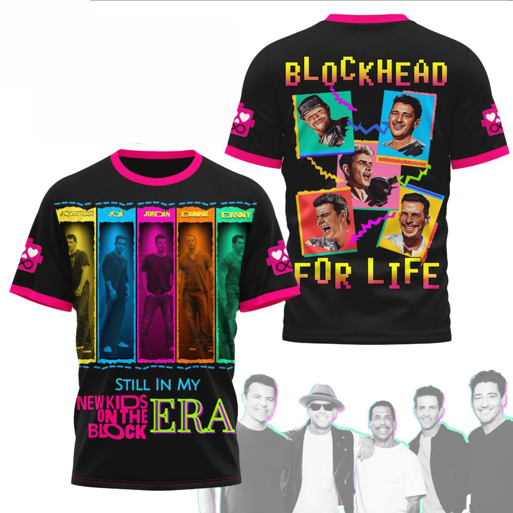 NKOTB Blockhead For Life T-Shirt New Kids On The Block Merch Fathers Day Gift From Daughter