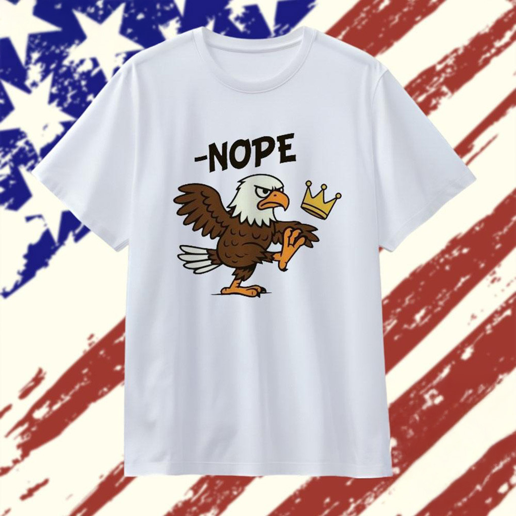 No Kings In America Bald Eagle T-Shirt
