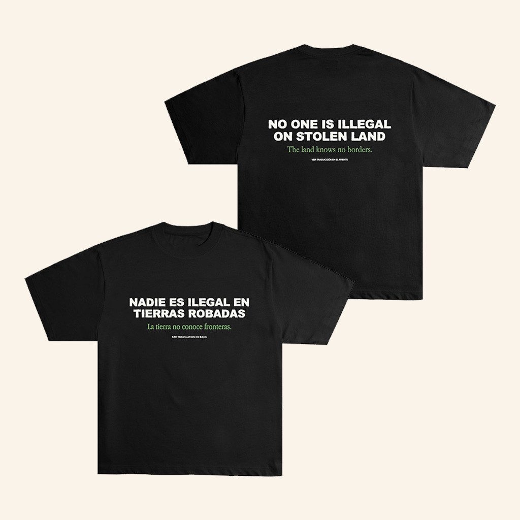 No One Is Illegal On Stolen Land Shirt Gifts For Dad