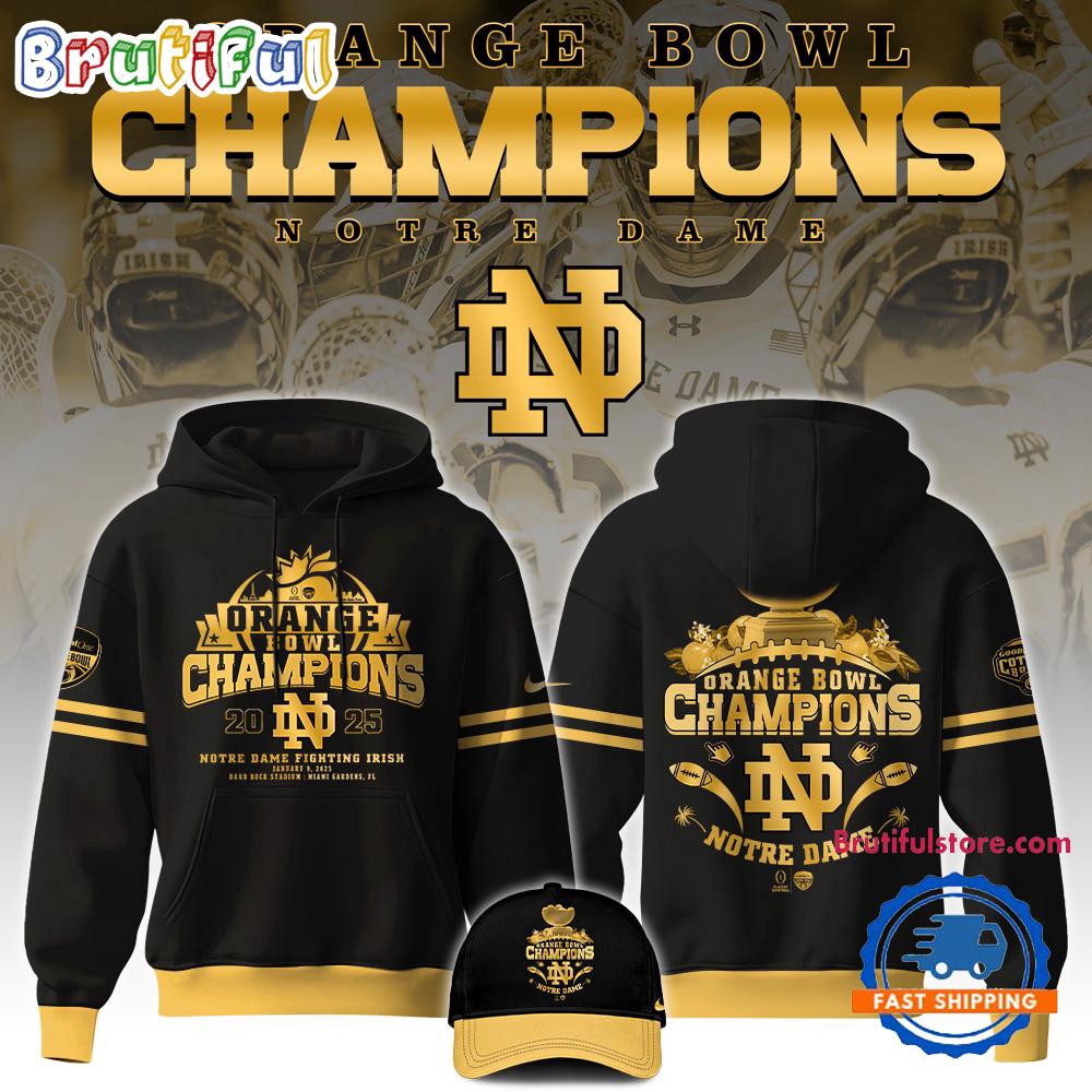 Notre Dame Fighting Irish NCAA Orange Bowl Champions Limited Edition Hoodie 2025