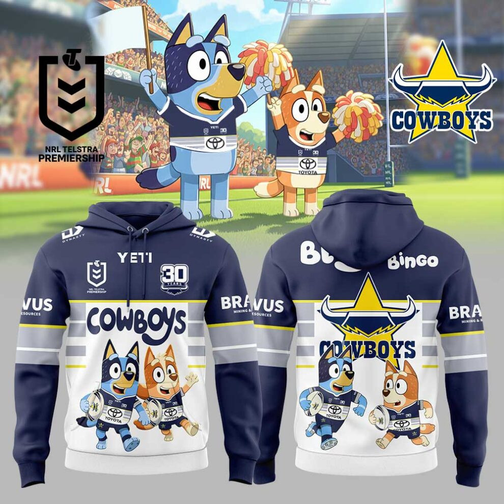 NQ Cowboys X Bluey And Bingo Hoodie Best Football Gifts