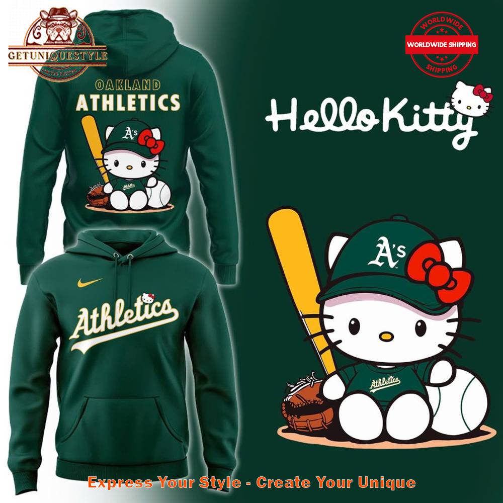 Oakland Athletics Hello Kitty Night 2025 Special Hoodie