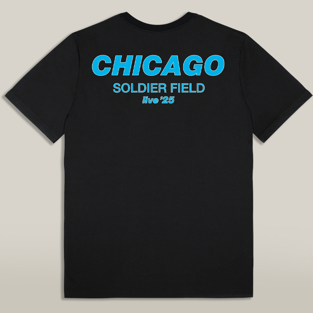 Oasis 25 Merch Live 25 Chicago T Shirt Black Gift For Him