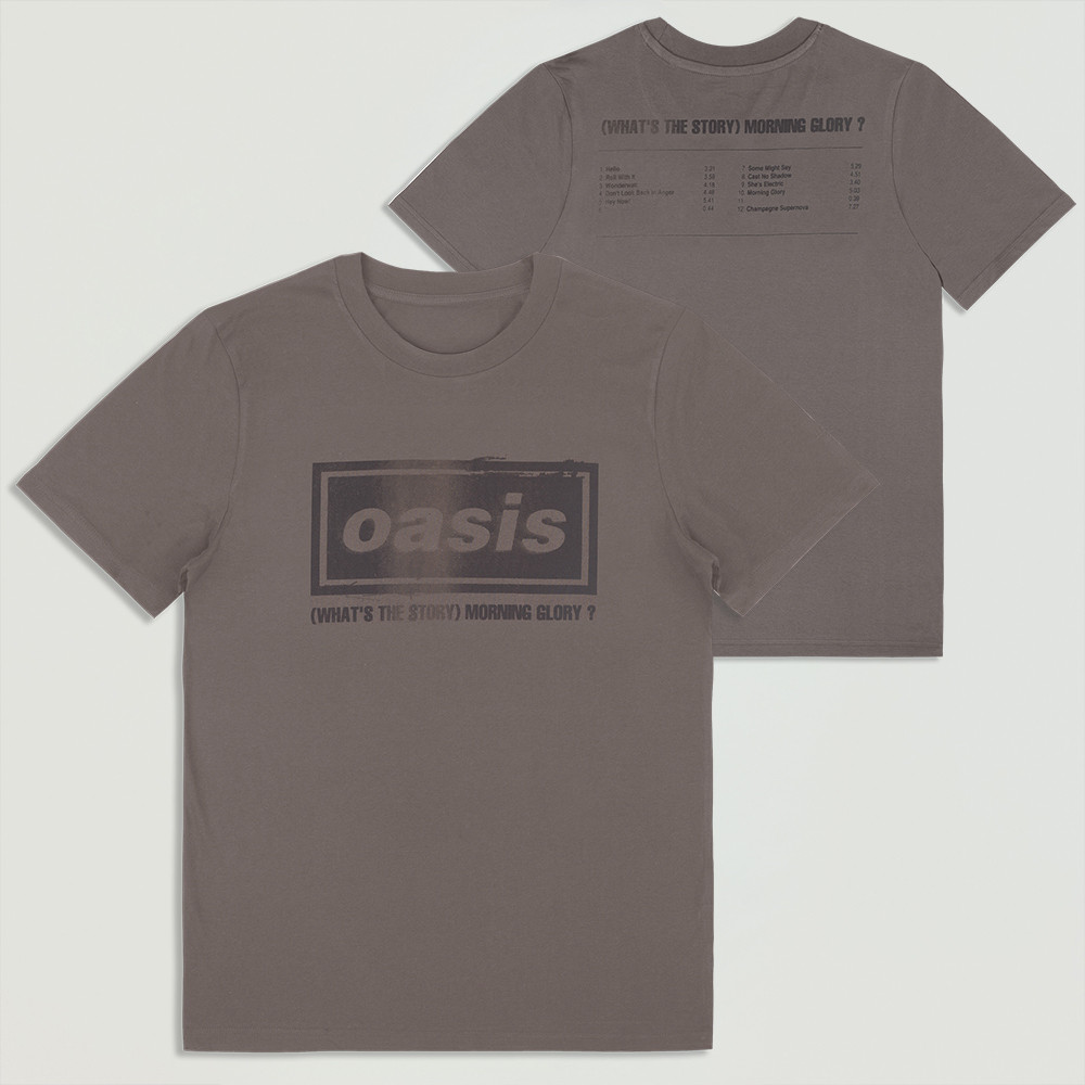 Oasis Live 25 WhatS The Story Tracklist Heavyweight T-Shirt Faded Brown Best Gift For Father