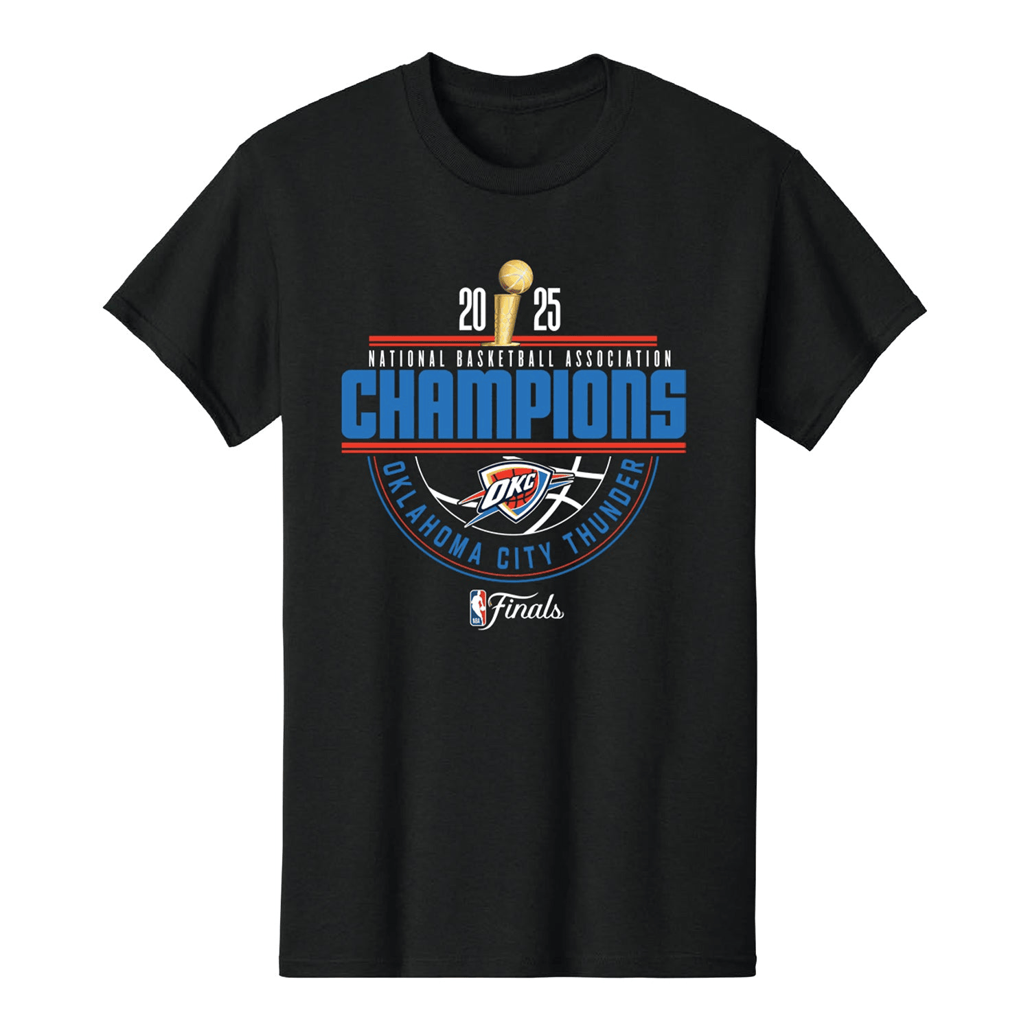 OKC Thunder Championship Shirt Black 2025 NBA Championship Merch Gifts For Dad