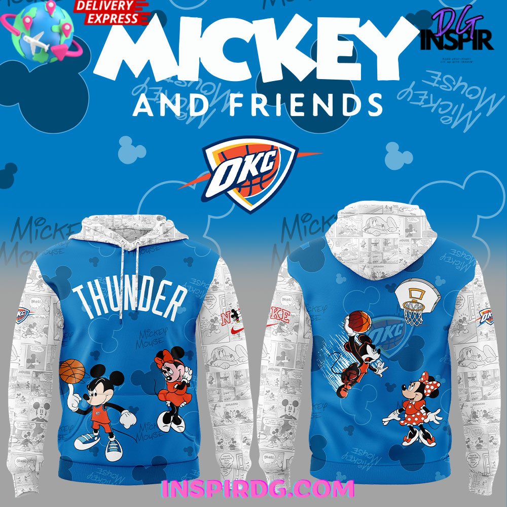 Oklahoma City Thunder Mickey & Friends Special Hoodie