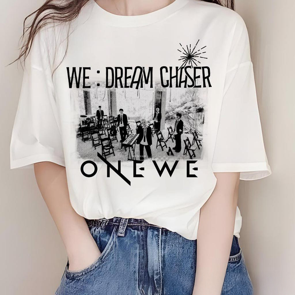Onewe We- Dream Chaser Graphic TShirt 2025 Onewe World Tour Shirt Onewe O! New Evoution