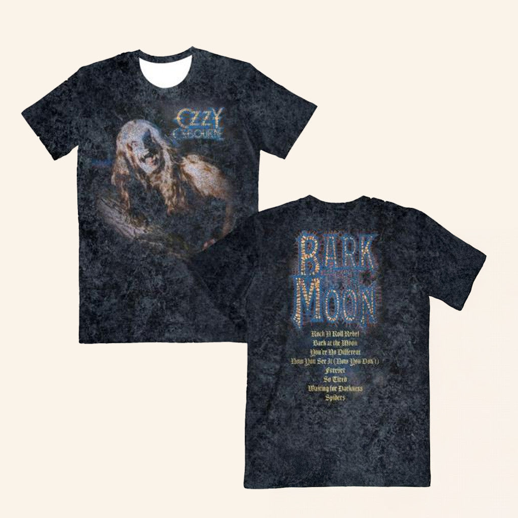 Ozzy Osbourne Merch Bark At The Moon Tracklist T-Shirt Gift Ideas For Dad