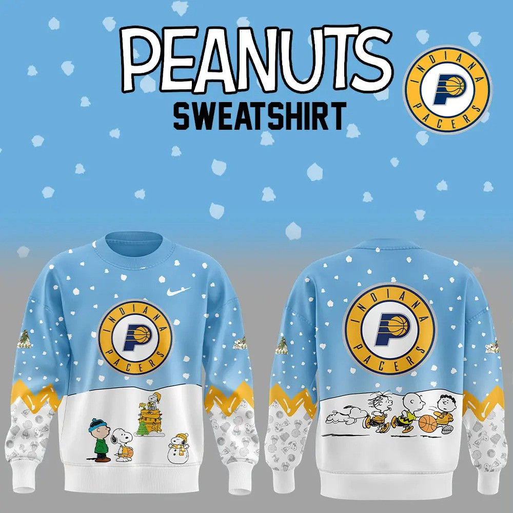 Peanuts X Indiana Pacers  Edition Sweatshirt Best Gift For A Basketball Fans