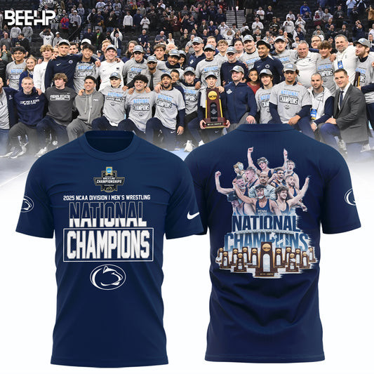 Penn State Nittany Lions 2025 NCAA Wrestling National Champions Shirt Gifts For Football Fan