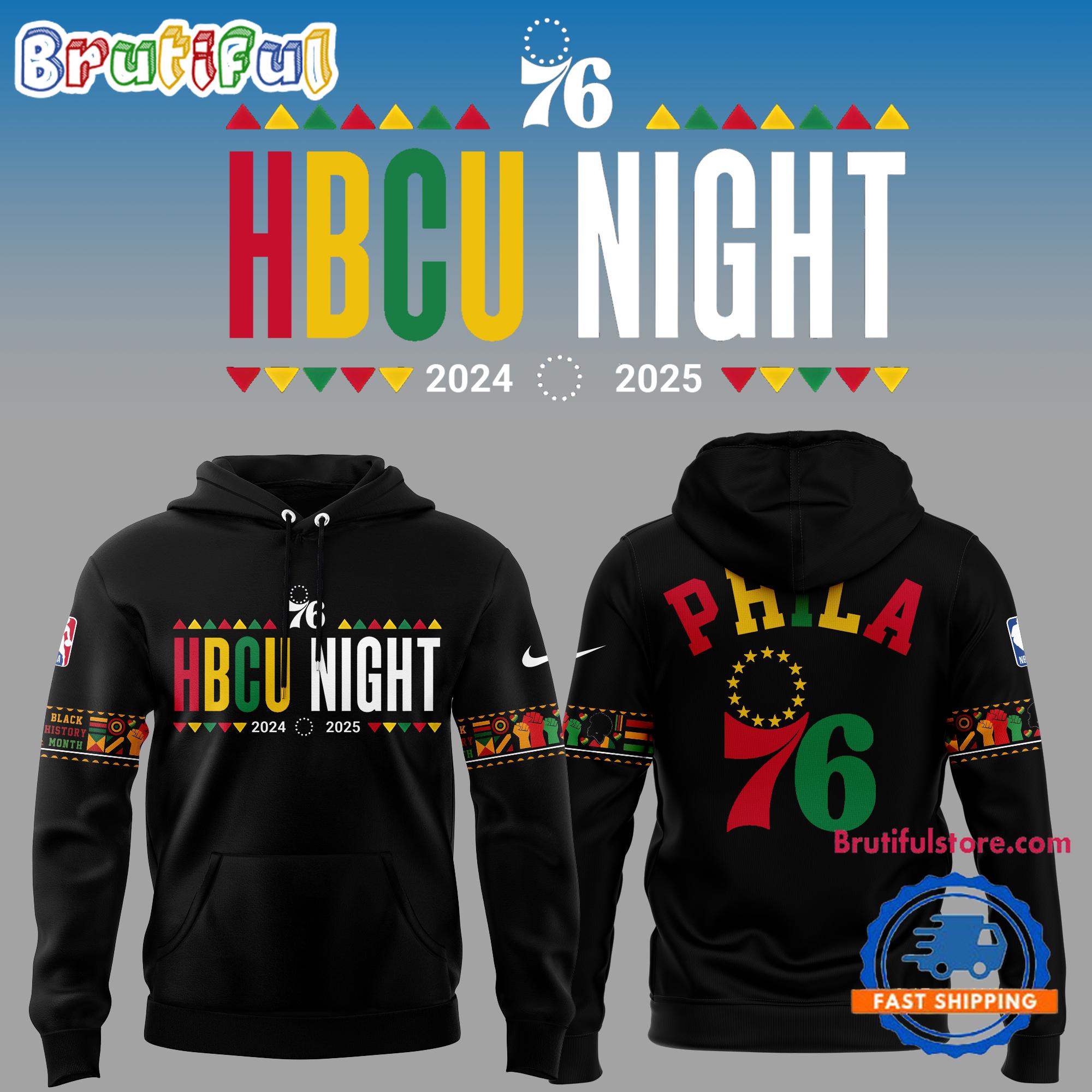 Philadelphia 76ers  HBCU Night 2024-2025 Hoodie