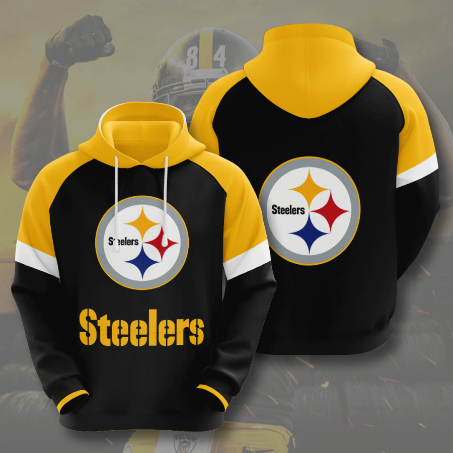 Pittsburgh Steelers Basic V2 NFL Football Team Hoodie