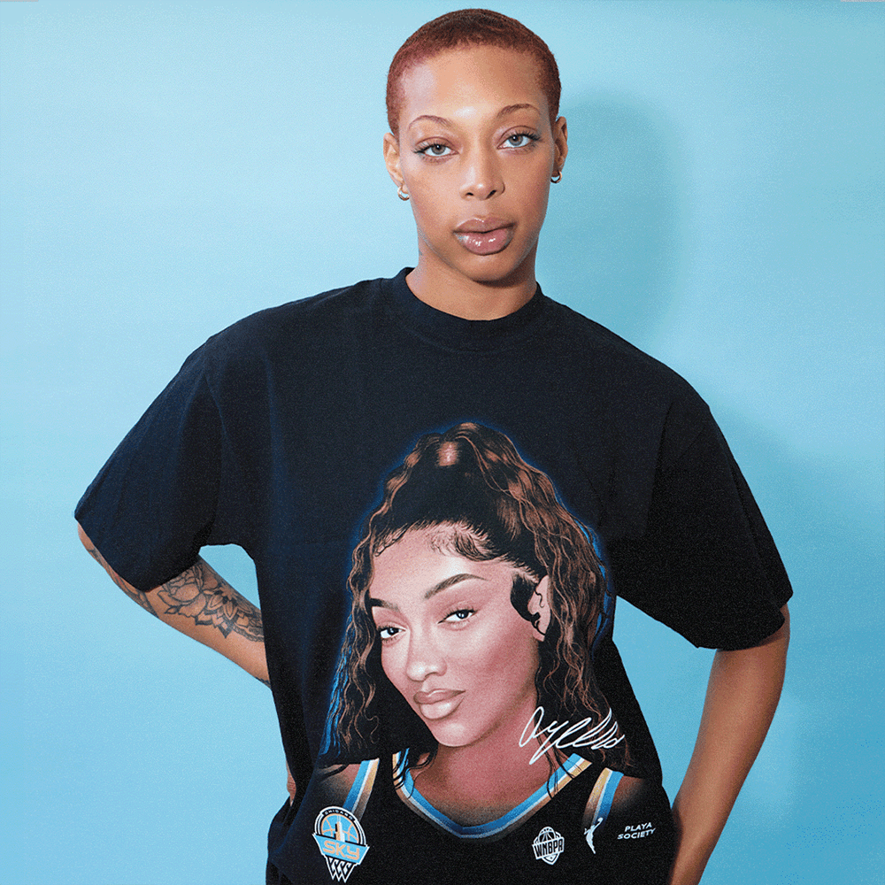 Playa Society Merch Playa Society Angel Reese Sketch T-Shirt Gifts For Girlfriend