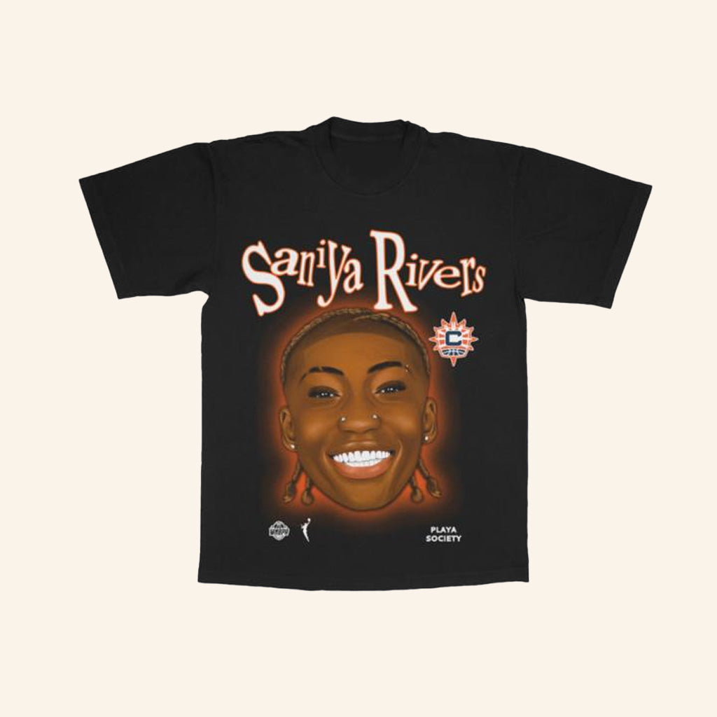 Playa Society Merch Playa Society Saniya Rivers Sketch T-Shirt Gifts For Dudes