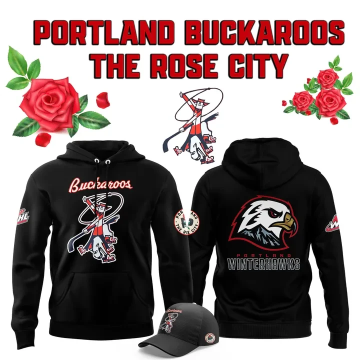 Portland Winterhawks x The Rose City Hoodie NHL Gifts For Fans