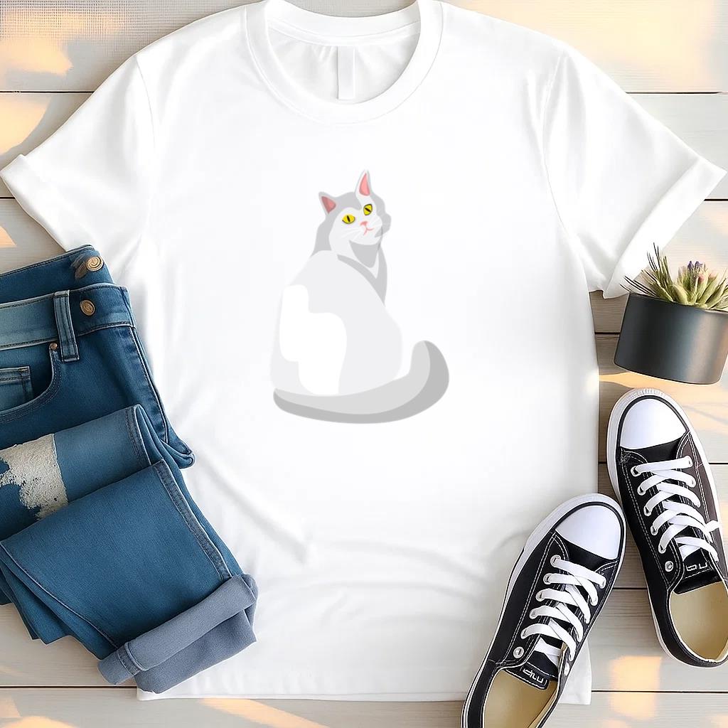 Ragdoll Cat Illustration T Shirt