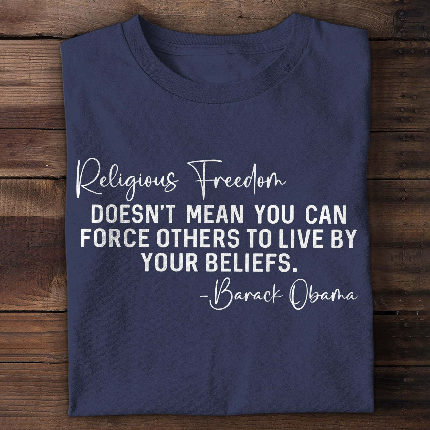 Religious Freedom DoesnT Mean You Can Force Others To Live By Your Beliefs T-Shirt Gift Ideas For Book Lovers