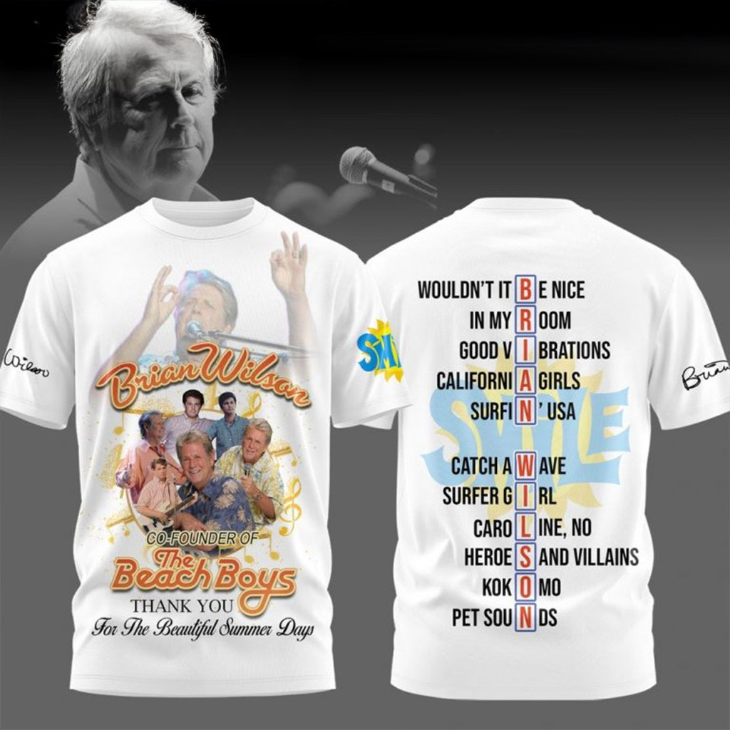 Remembering Beach Boys Icon Brian Wilson Special Shirt Beach Boys Merch Father Gifts