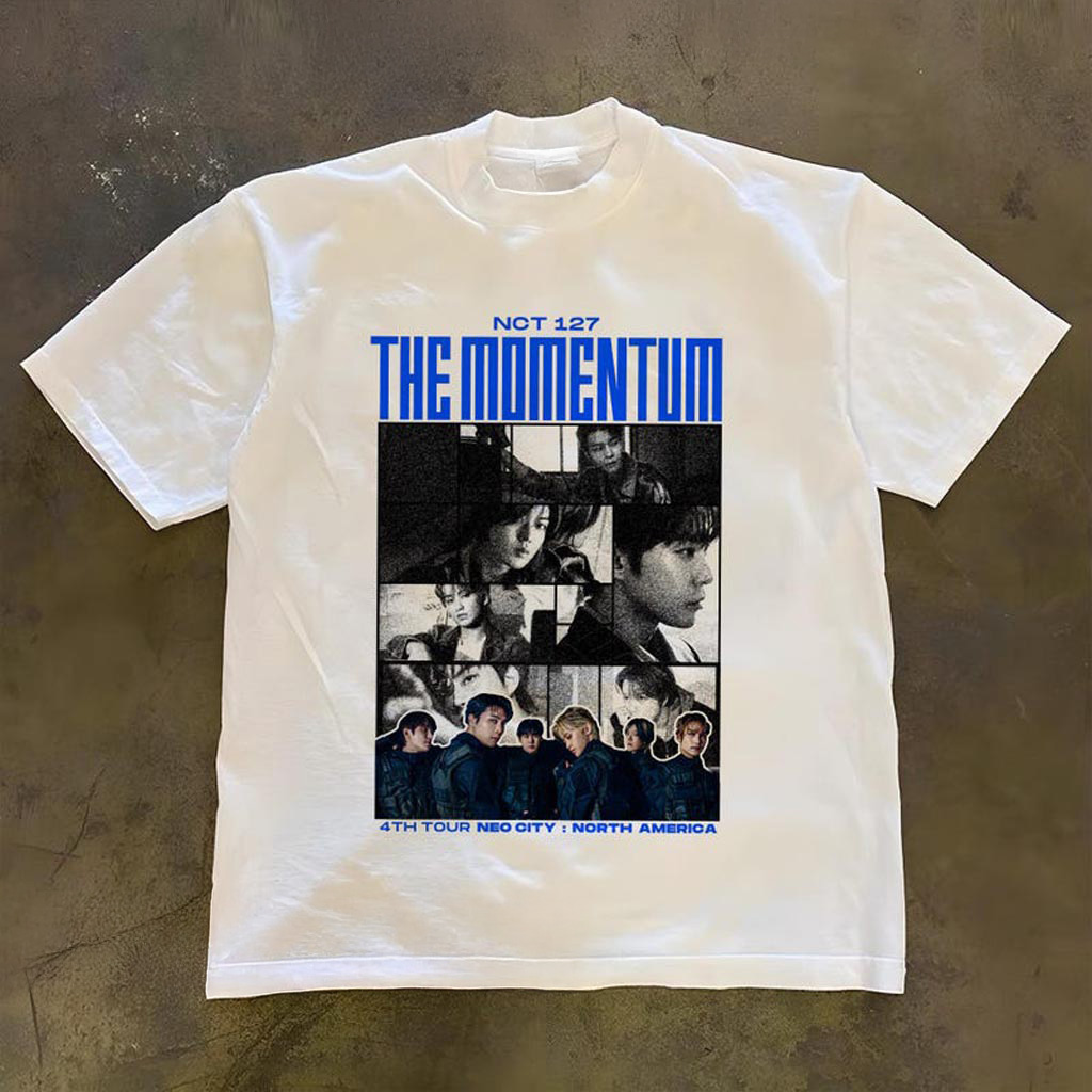 Retro NCT 127 Shirt NCT 127 Neo City The Momentum Shirt NCT127 4th Tour Neo City Tshirt NCT