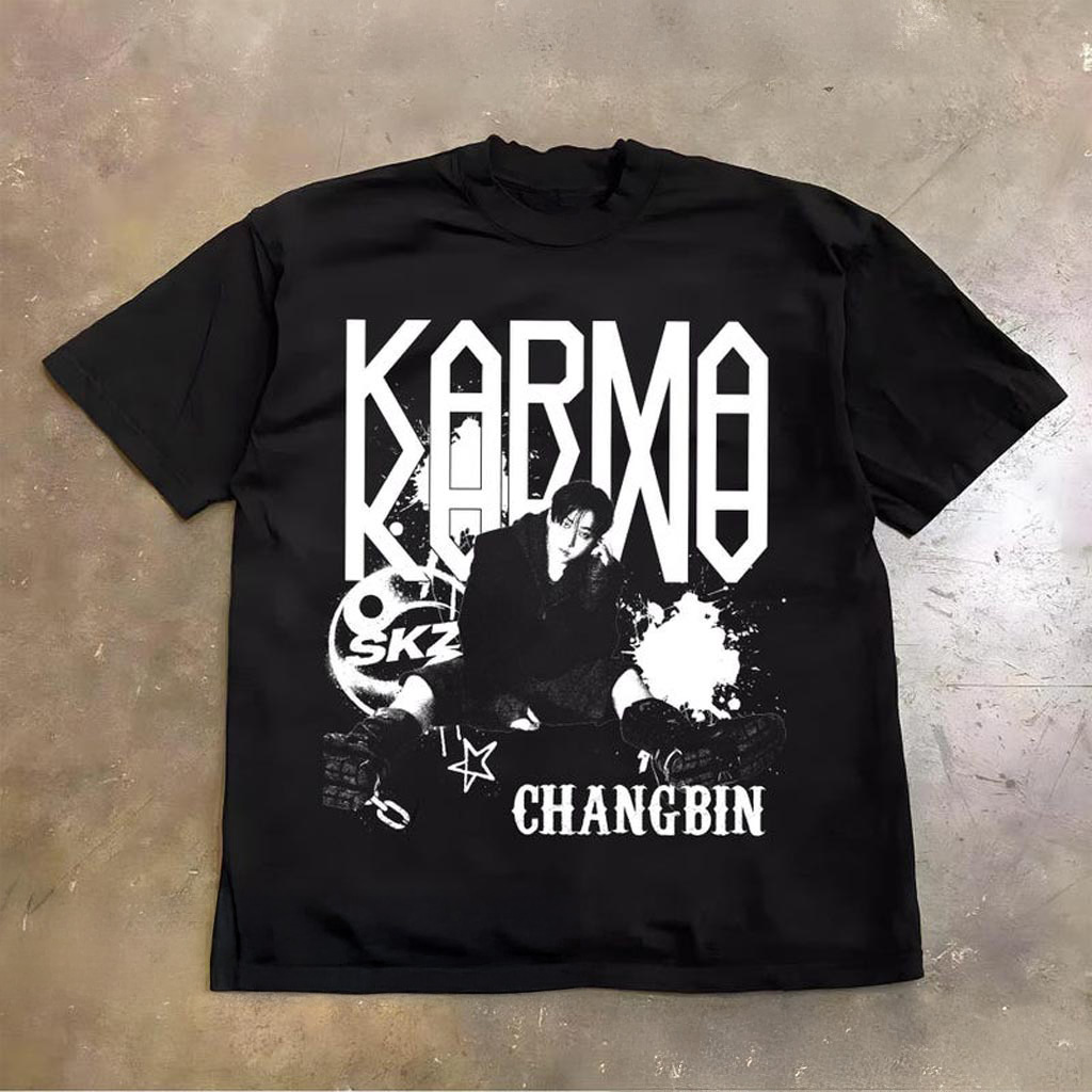 Retro Stray Kids Changbin Ceremony Shirt SKZ Karma Sweatshirt Stray Kids Karma Shirt Stray
