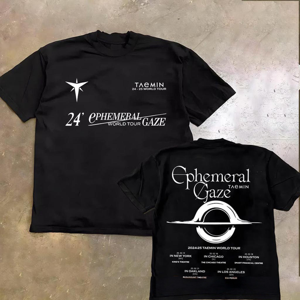 Retro Taemin Ephemeral Gaze Tshirt Ephemeral Gaze Taemin World Tour Sweatshirt Shinee Teamin