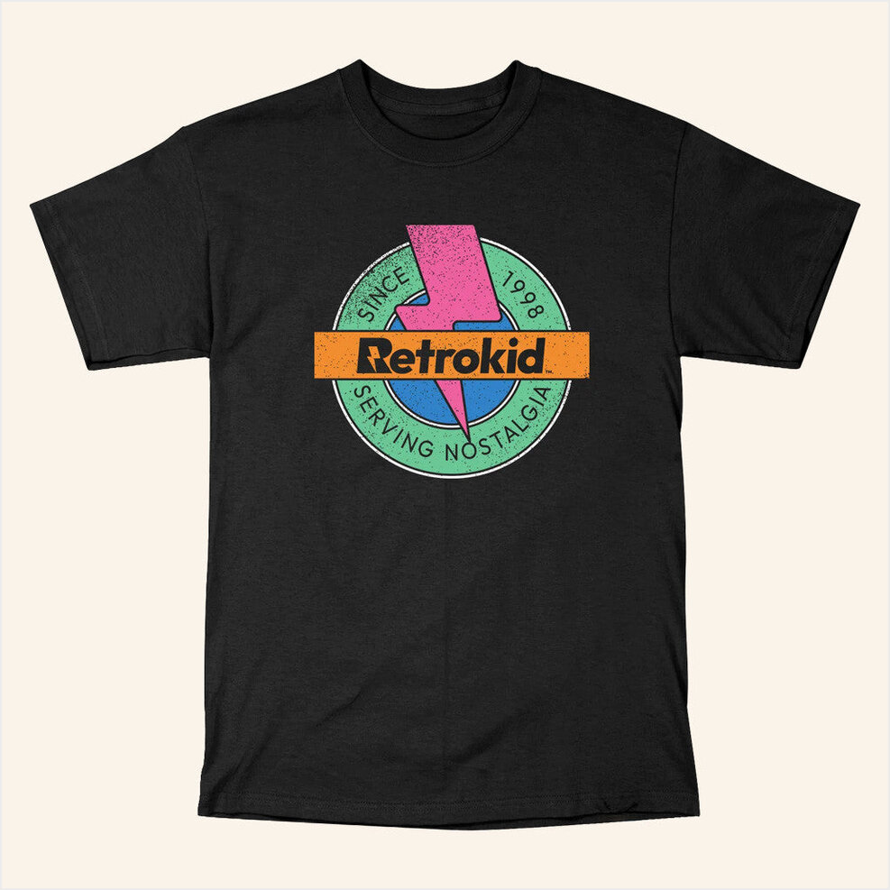 Retrokid Originals 90S T-Shirt Retrokid Merch Black Birthday Gift Ideas Christmas Presents
