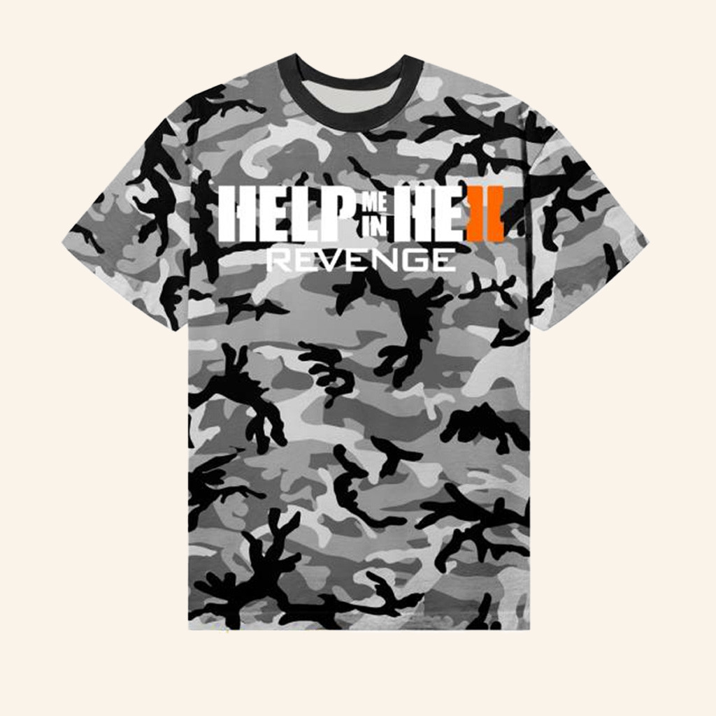 Revenge Merch Splitscreen Camo T-Shirt Gifts For Father