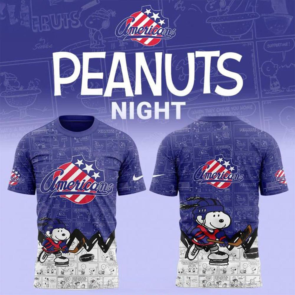 Rochester Americans 75Th Anniversary Of Peanuts T-Shirt Dad Gifts For Fathers Day 2025