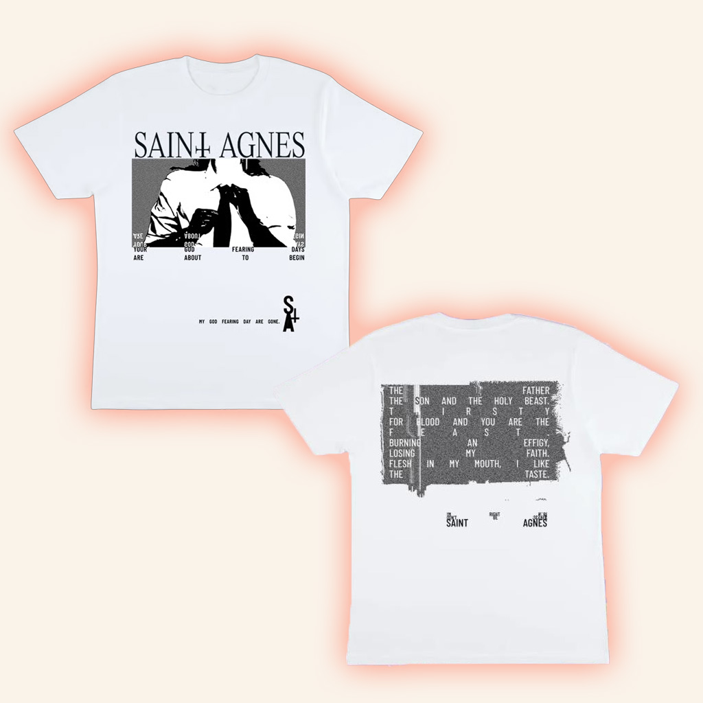 Saint Agnes Merch Saint Agnes Black Tie T-Shirt Best Birthday Gift For Him