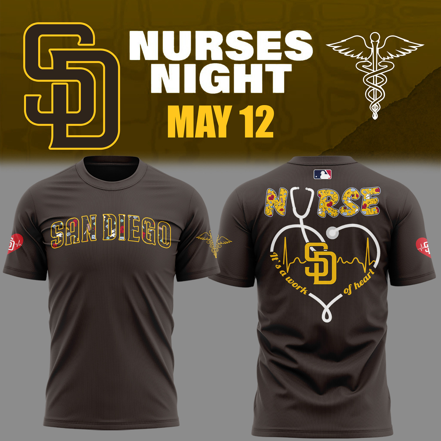 San Diego Baseball Nurses Night Jersey Best Merch Gifts For Baseball Fans