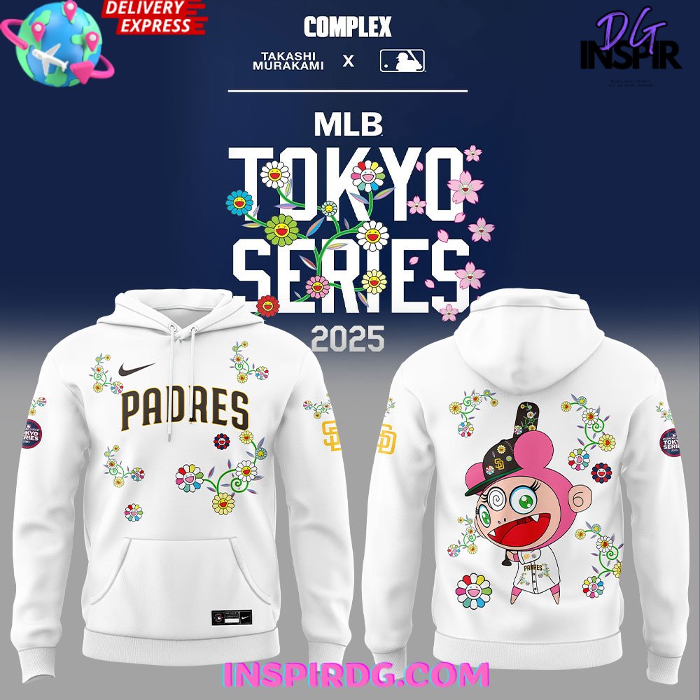 San Diego Padres Takashi Murakami x MLB World Tour Tokyo Series 2025 Hoodie