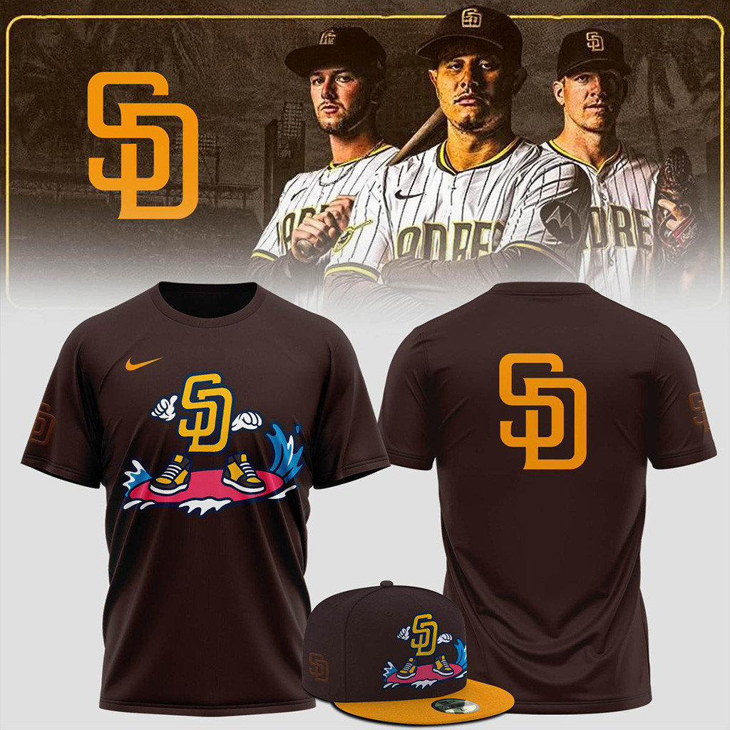 San Diego Padres X Cartoon 2025 Shirt San Diego Padres Merch Gifts For Brother