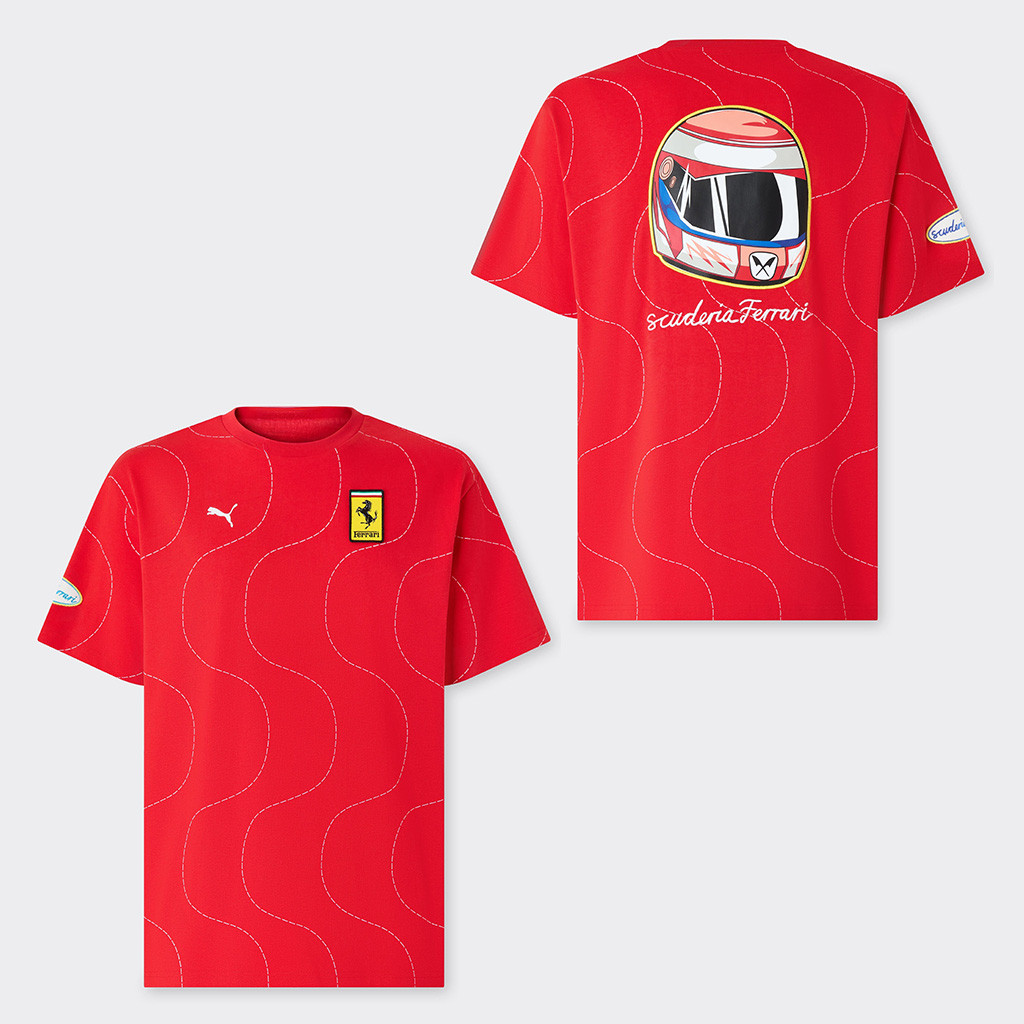 Scuderia Ferrari Monza 2025 Merch Puma For Scuderia Ferrari HP 2025 Monza Shirt Gifts For Him