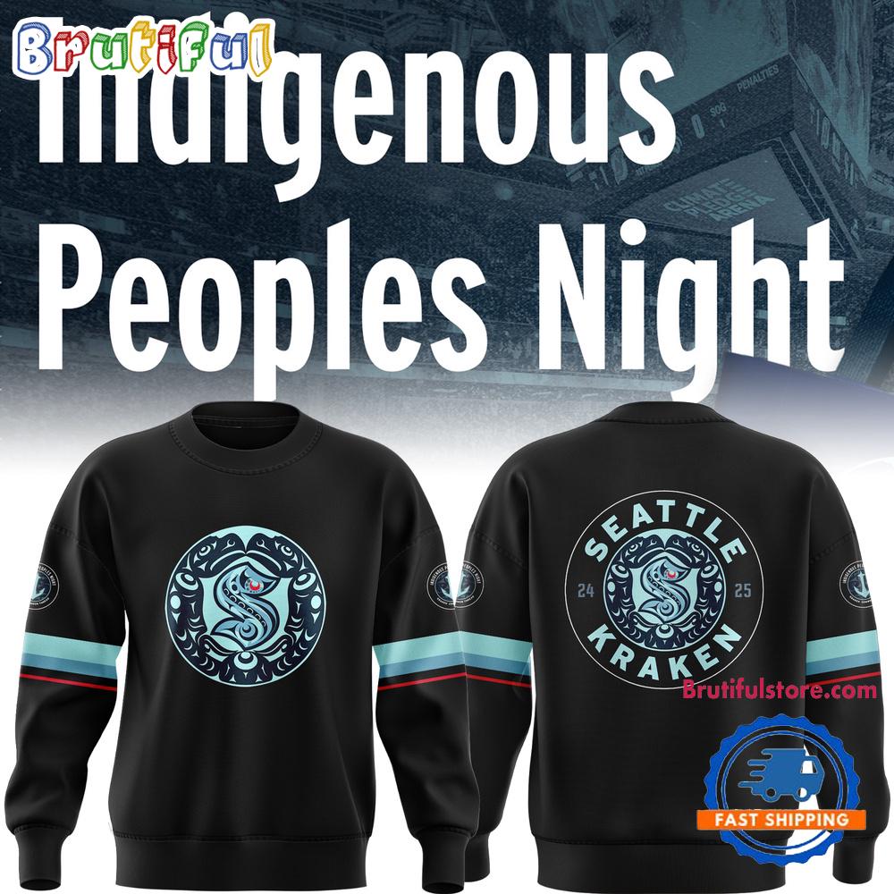 Seattle Kraken Indigenous Peoples Night Black Sweatshirt