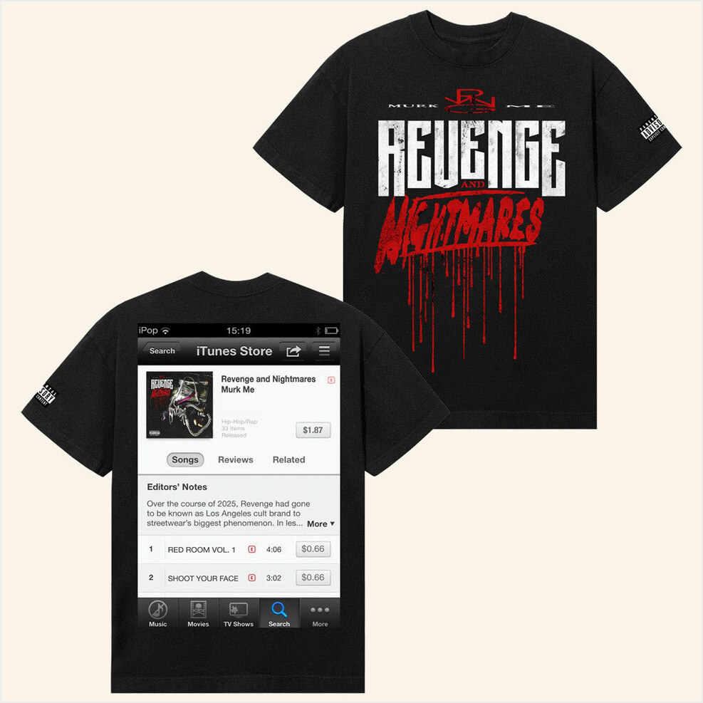 Shop I Did It Without An Album Black T-Shirt Revenge Official Merch White Gifs For Dudes