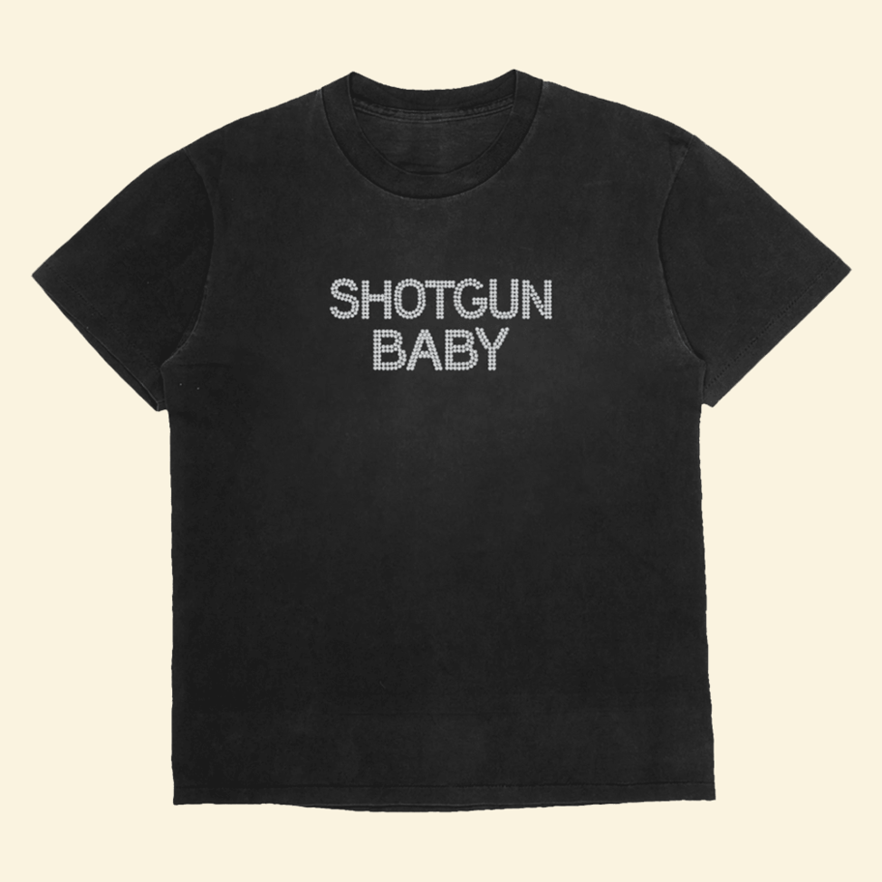 Shotgun Baby Rhinestone T-Shirt Nessa Barrett Merch Music Lover Awesome Mothers Day Gifts