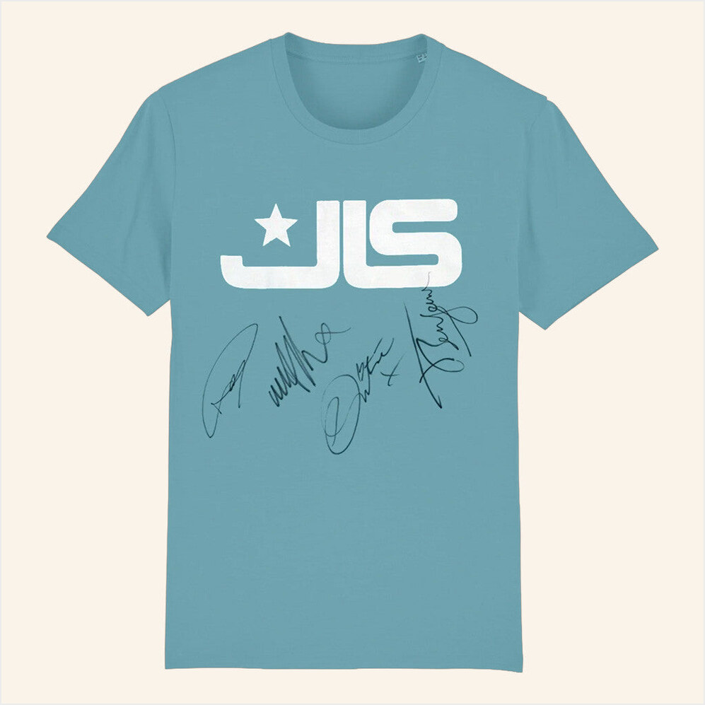 Signed Jls Logo T-Shirt Jls Official Merch Birthday Gifts For Friends Gifts For Besties