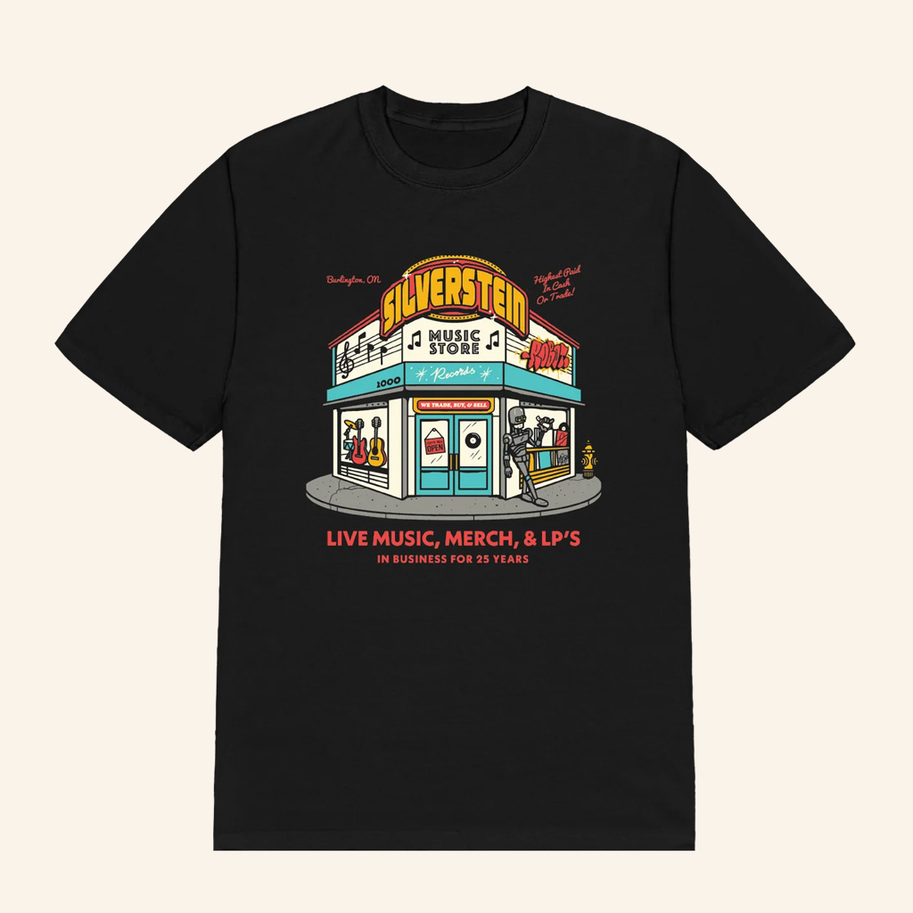 Silverstein Music Merch Black Silverstein Music T-Shirt Gifts For Fans