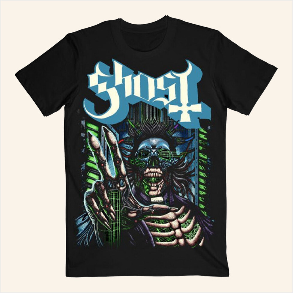 Skeleta 2025 The Ghost Cyborg T-Shirt Ghost Merch Music Gift Ideas For Guys Best Friend Gifts