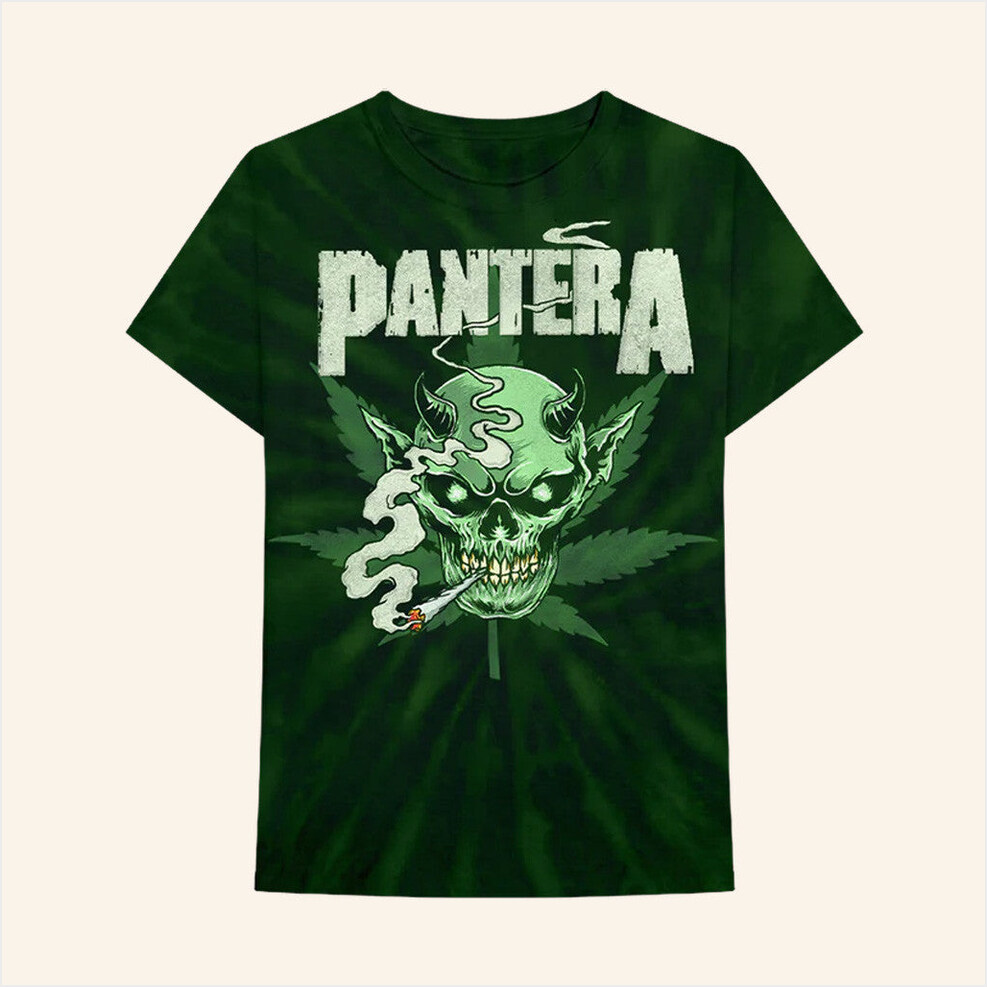 Skull Tie Dye T-Shirt Pantera Merch Best Birthday Gifts For Dad BFF Gifts Ideas