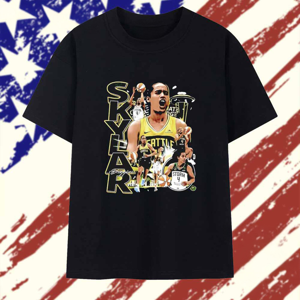 Skylar Diggins Seattle Storm WNBA 2025 Graphic Vintage T-Shirt Basketball Enthusiast Gifts