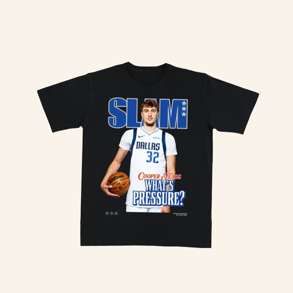 Slam Goods Merch Slam Cover Cooper Flagg T-Shirt Gift Ideas For Him
