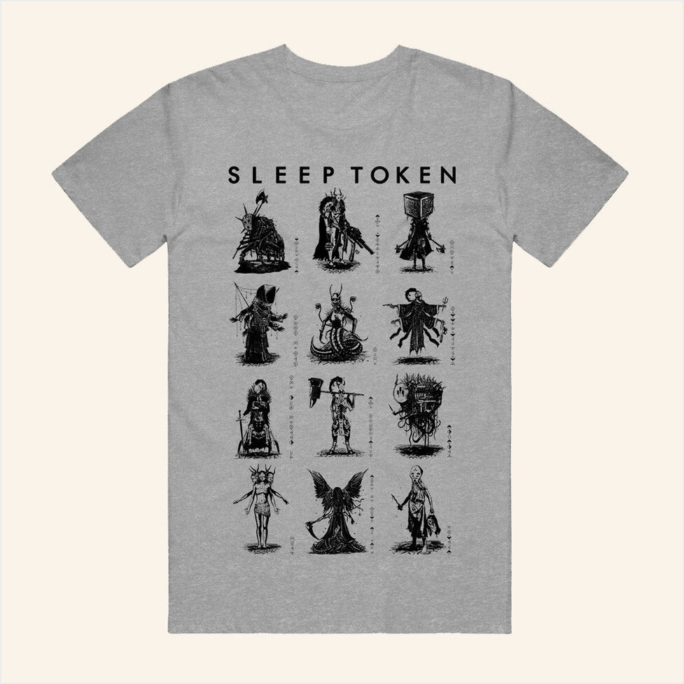 Sleep Token Chart Heather Grey T-Shirt Spinefarm Merch Best Birthday Gifts For Brother