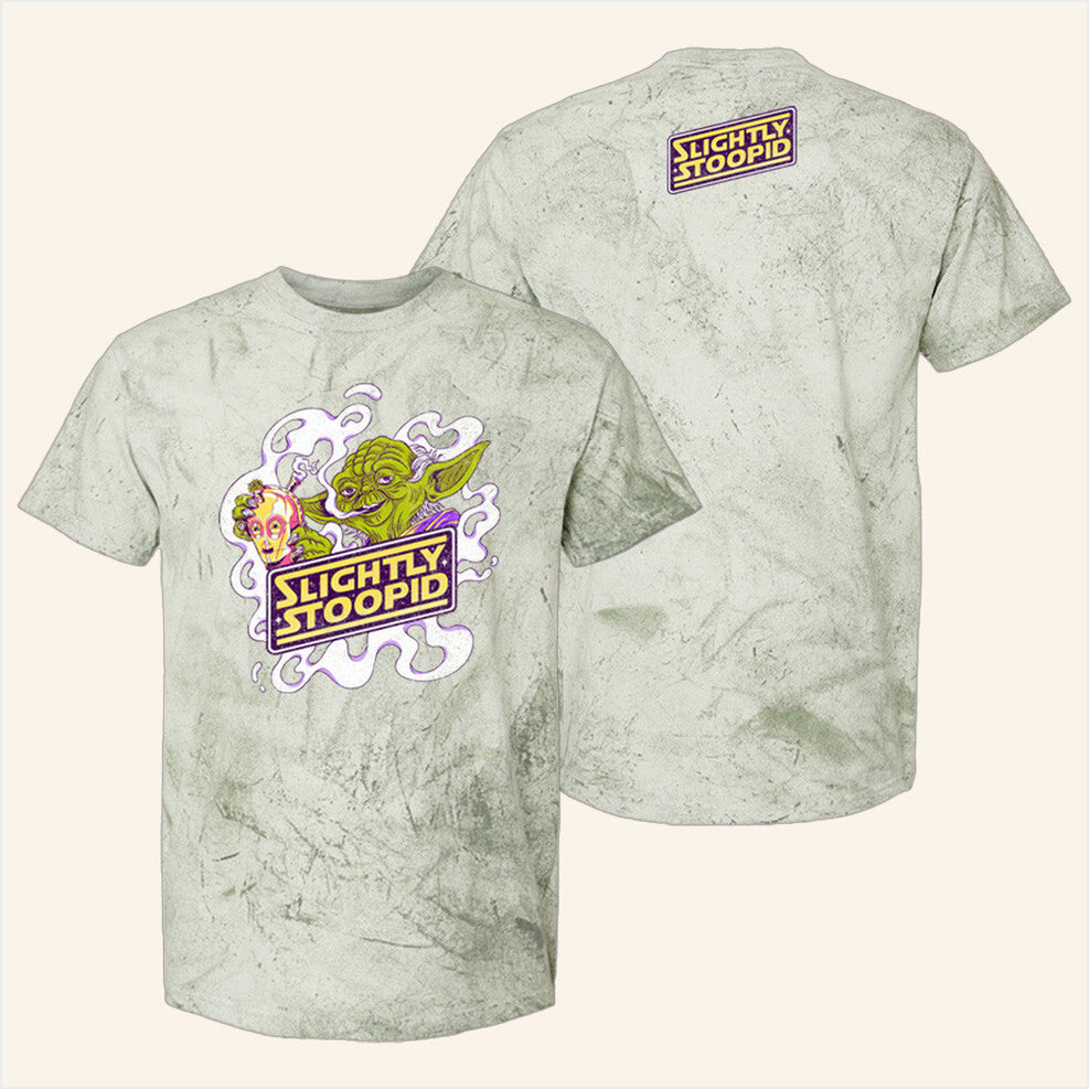 Smoking Yoda Tie Dye T-Shirt Slightly Stoopid Merch Good Birthday Gifts For Besties