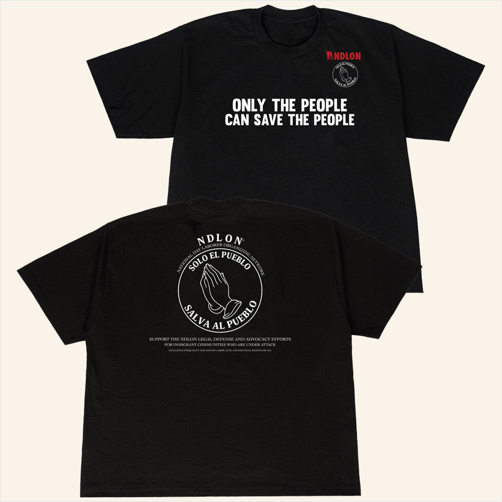 Solo El Pueblo Salva Al Pueblo T-Shirt Willy Chavarria Merch Black Birthday Gifts For Dad