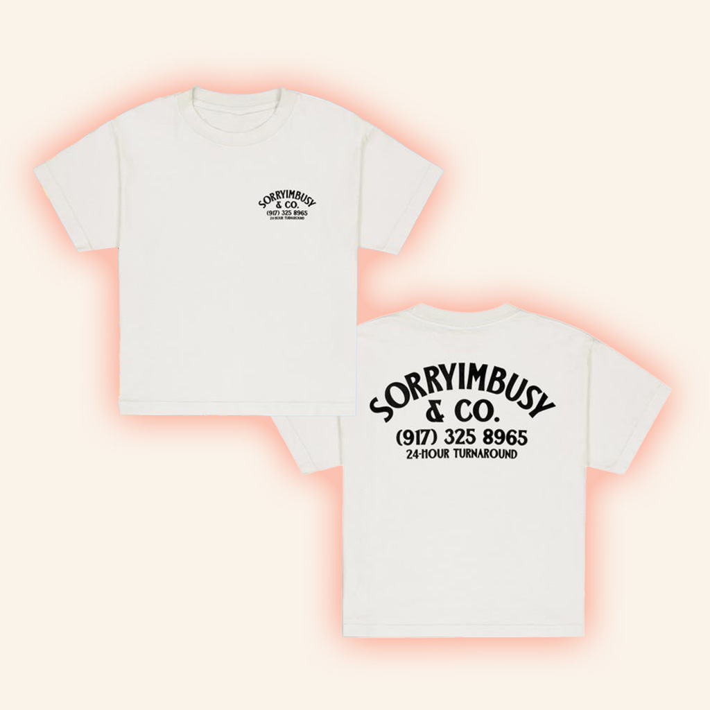 Sorry Im Busy Merch 24 Hour Turnaround T-Shirt Gifts For Boyfriend