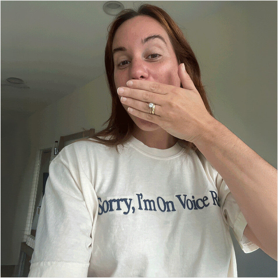 Sorry Im On Voice Rest T-Shirt Giggly Squad Merch Mothers Day Gifts For Fans Gifts For Brother