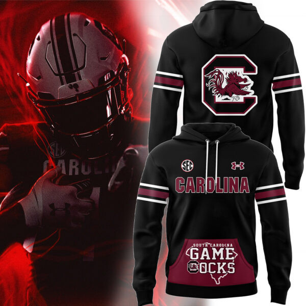 South Carolina Gamecocks All-Black NCAA Hoodie Gift Ideas For Basketball Lovers