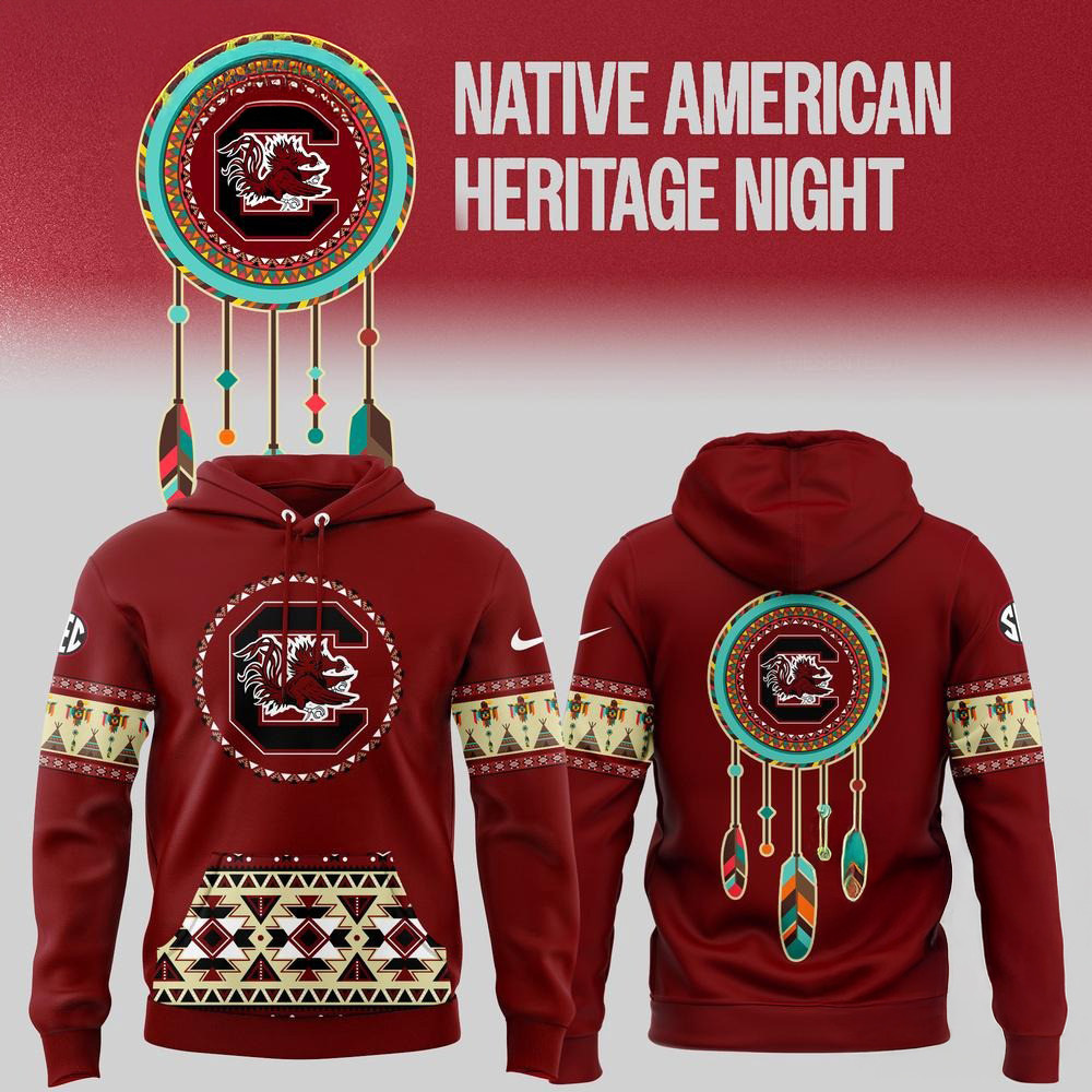 South Carolina Gamecocks Football Native American Heritage New Hoodie Fans Gift Ideas
